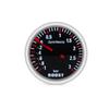 Dynoracing 2''52MM Turbo Boost Gauge 3 BAR Mekanisk hvit LED Boost Gauge Smoke linse Boost Sensor