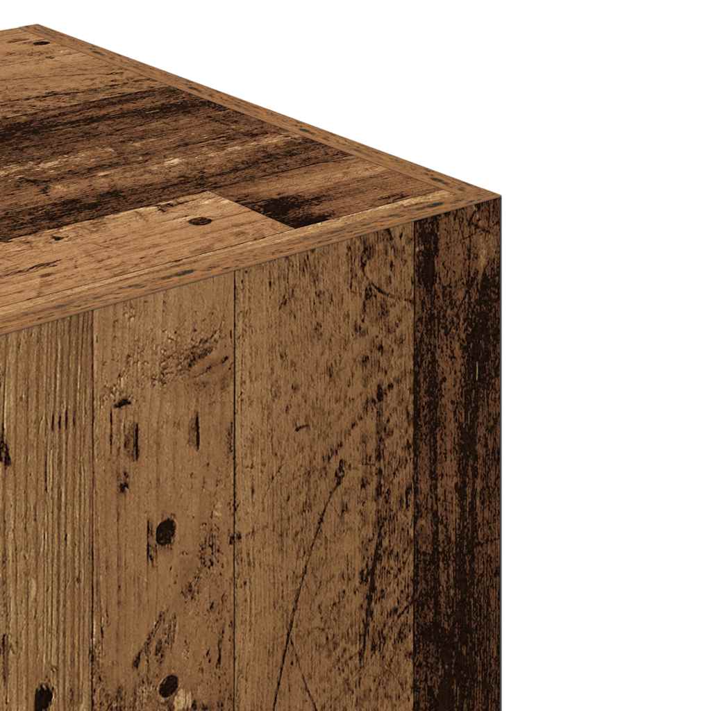 Wardrobe with Rustic Wood Look 80 x 52 x 180 cm Engineered Wood