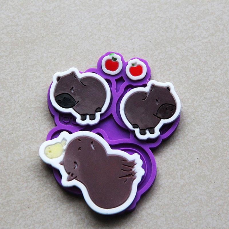 Silicone Mold Capybara Shaped Mould Unique Epoxy Resin Pendant Moulds Jewelry Making Tool for Enthusiasts