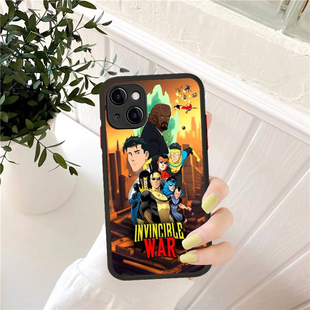 Cool Invincible Phone Case for iPhone 14 11 12 13 Mini Pro Max 8 7 Plus X XR XS MAX Translucent Matte Cover