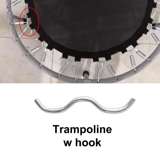 Trampolína s vysokou stabilitou W hák Trampolína Železná tyč Konektor drátu Náhradní háček pro trampolínu