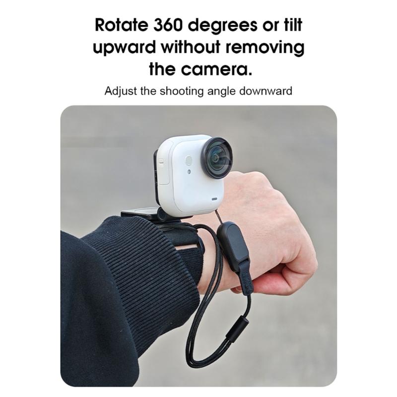 Adjustable Magnetic Wristband Bracket Support For GO Ultra Action Cameras Stand Strap & Silicone Cover for Travel