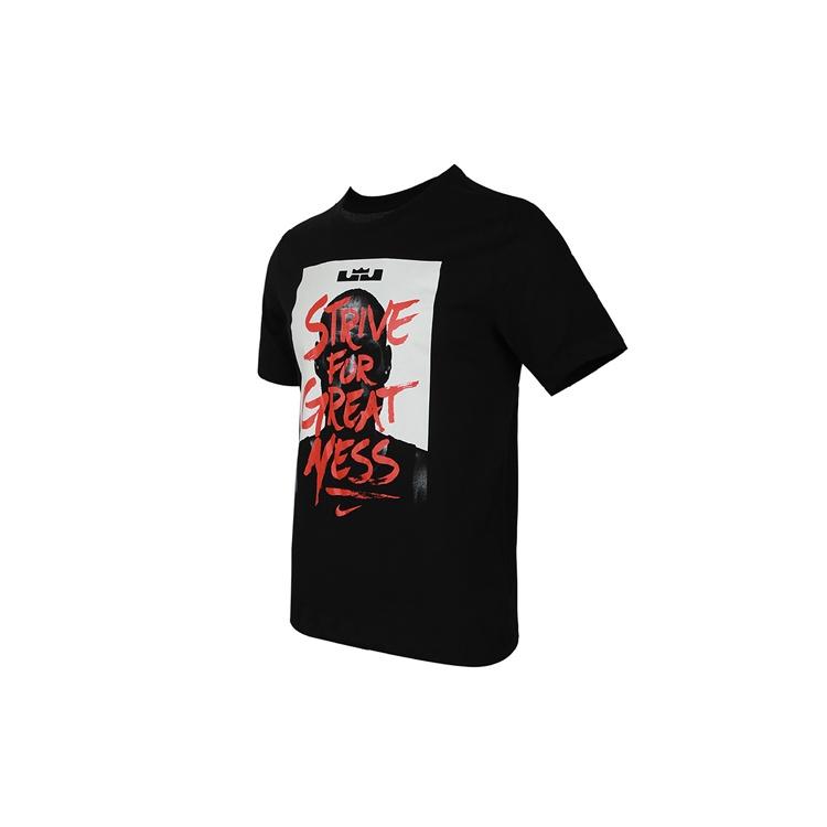 Nike T Shirts Men's Black Crew Neck Moderate Straight Fit CW5336-010