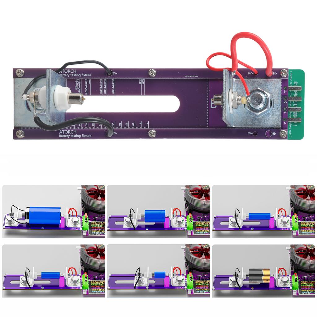 20A 4 Wire Battery Test Stand 18650 26650 Battery Resistance Capacity Tester Fixture Seat Detection Box Battery Holder