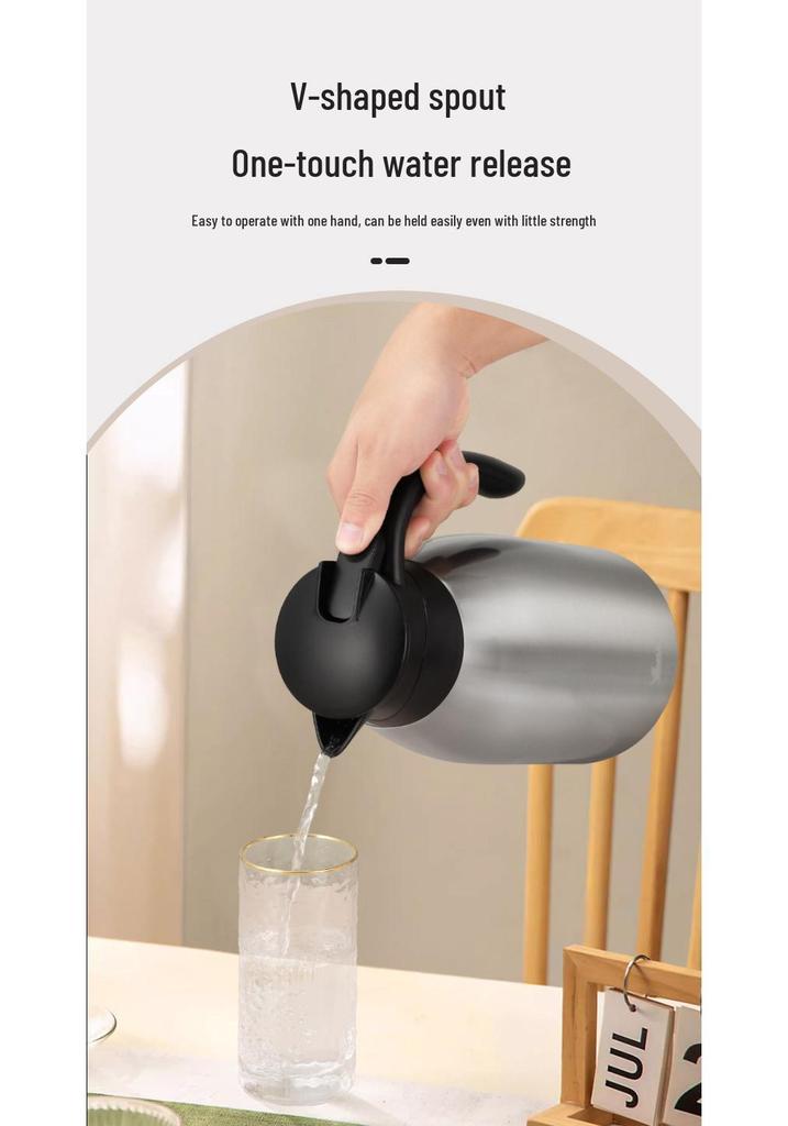 304 Stainless Steel Large Capacity Thermal Flask for Home and Office - Long-lasting Heat Retention
