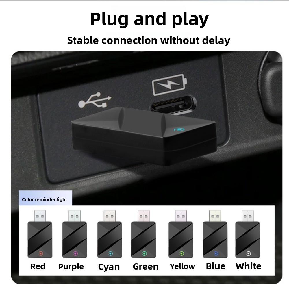 Wireless CarPlay Adapter Android Auto Box Convert Wired to Wireless for Car Multimedia System
