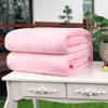 Polyester Soft Warm Solid Color Blanket Sleep Cover Rug for Home Bedroom Bedding