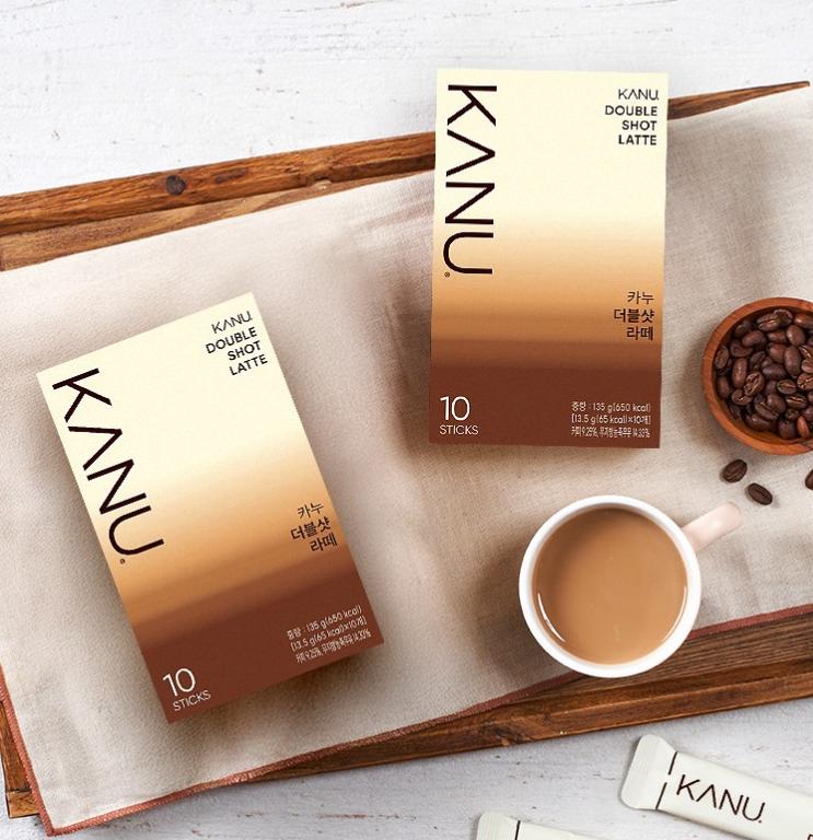 Kanu Double Shot Latte Coffee Mix – 30 Sticks | Korean Café-Style Latte | Strong & Creamy
