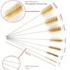 1pcs Copper Bristles Pipe Cleaner Brush Versatile Metal Wire Brush Flexible for Cylinder Bores Cleaning Accessories Reusable