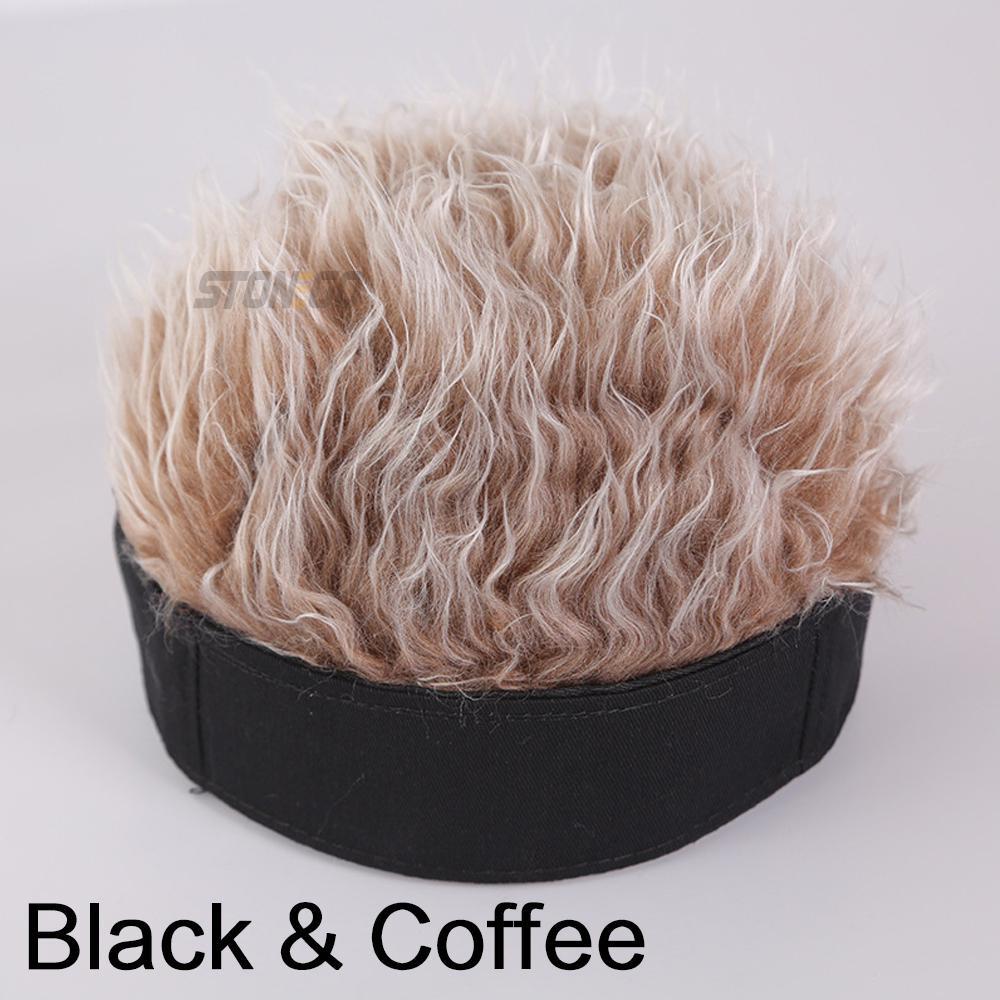 Men Wig Cap Fashion Casual Baseball Cap Adjustable Snapback Hats Hip Hop Hat Roleplaying Props Pullover Hat Band Vocal Hat Gifts