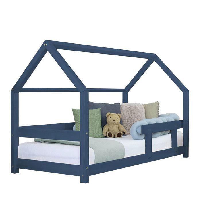 TERY Children's Cabin Bed 70 X 160 Navy Blue