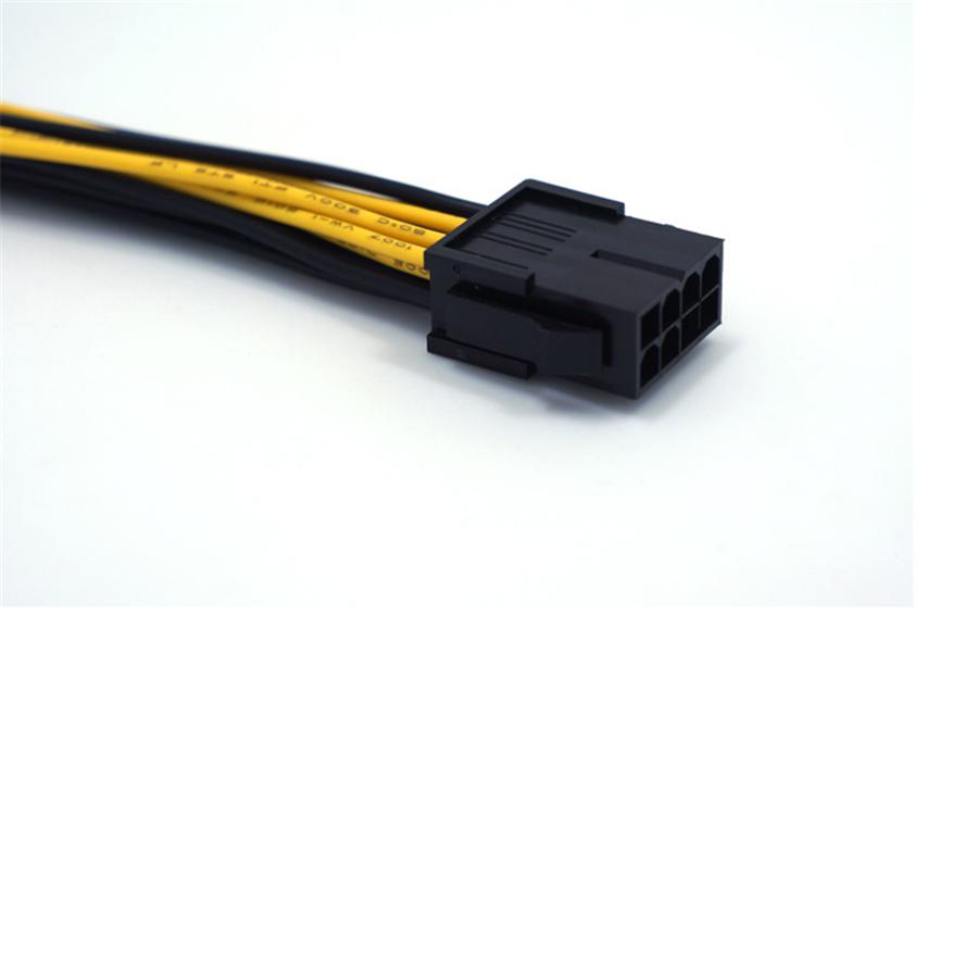 10Pcs 8 Pin to Dual 6 pin+2 pin Male PCI-E PCIE GPU Power Cable Splitter Adapter
