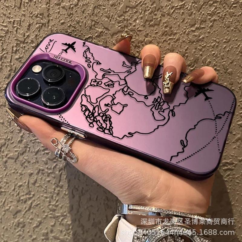 Aerial Picture Applies To Apple 15 Colored Silver iPhone14Pro Creative 11promax Matte 16 Protective Case 17