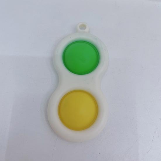 Push Bubble Toy Keychain Pendant Stress Anxiety Relief Bubble Popping Toy Bubble Squeeze Sensory Fidget Toy Party Favors