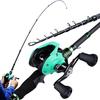 Fishing Rods and Reels Set Baitcasiting Fishing Reel Portable Telescopic Fishing Pole Sea Fishing