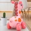 Crawling Toys Sound and Light Giraffe Toys with Leash Plastic Animals Toys Electric Cartoon Electric Doll Early Education
