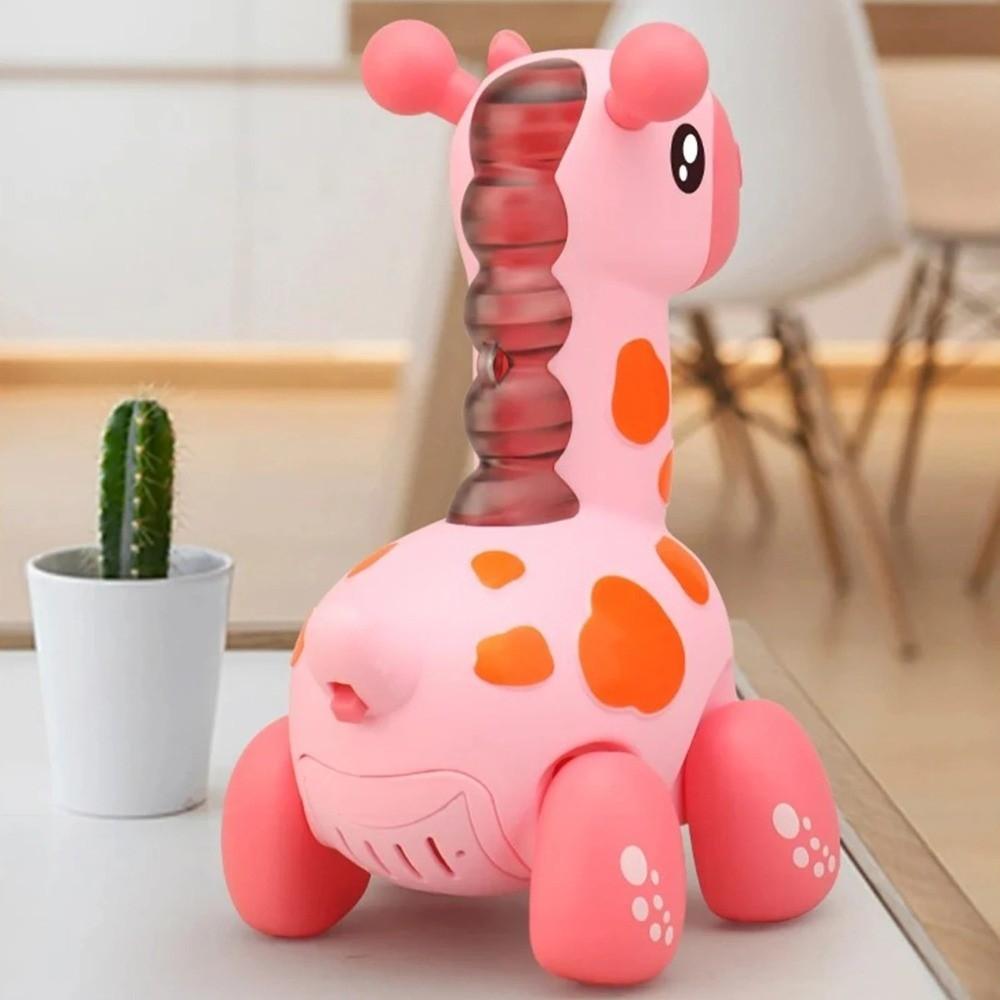 Crawling Toys Sound and Light Giraffe Toys with Leash Plastic Animals Toys Electric Cartoon Electric Doll Early Education