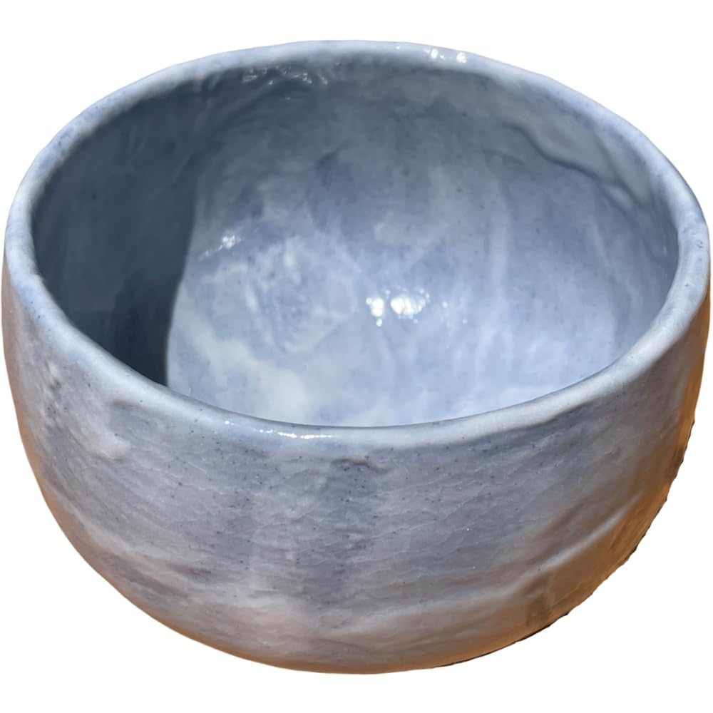 Matcha 12cm x für Tee Tee Mino Hergestellt in Japan Ale-net Schale, 7,7cm H, 500cc, Blau, Zeremonie, Utensilien, Porzellan, Geschirr,