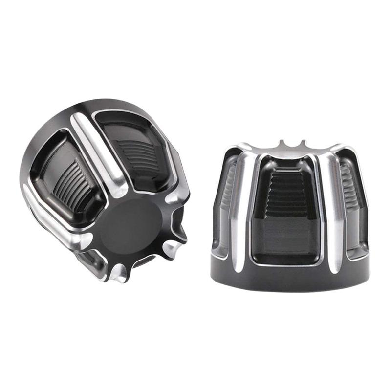 Motorcycle Front Axle Nut Cover Axle Caps For Harley Sportster Softail Fat Boy Dyna V-Rod Touring Street Glide