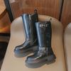 2024 Winter Mädchen Fashion Princess Boots - Hohe Lederstiefel mit weicher Sohle für trendige Kinder