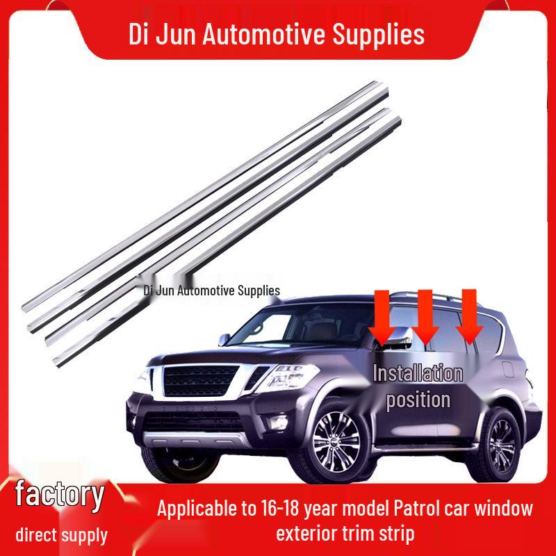 

10-20 Year Nissan Patrol Y62 Window Glass Trim & Door Water Sealing Strip Left Front Door