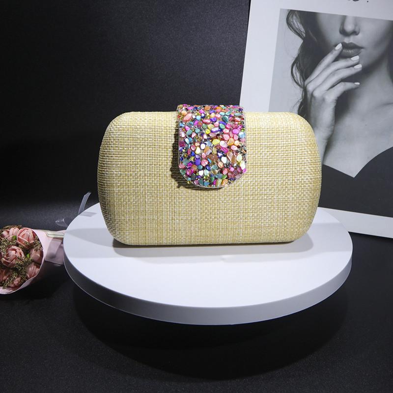 New Luxury Evening Clutch Bag Fashion Designer Versatile Women Handbags 2024 Woven Crossbody Shoulder Bag бежевый