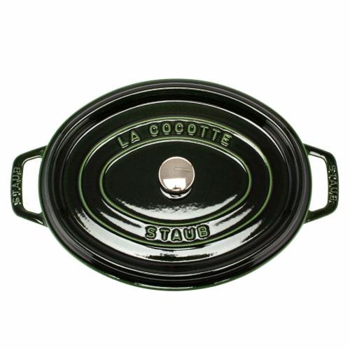 Staub Oval Pico Cocotte (29cm, enamel pot) 1102985, Vitamin Basil Green
