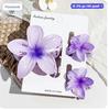 Floral Hair Clip Set with Large and Small Flower Designs Durable Plastic Material Suitable for Various Hair Types and Styles
