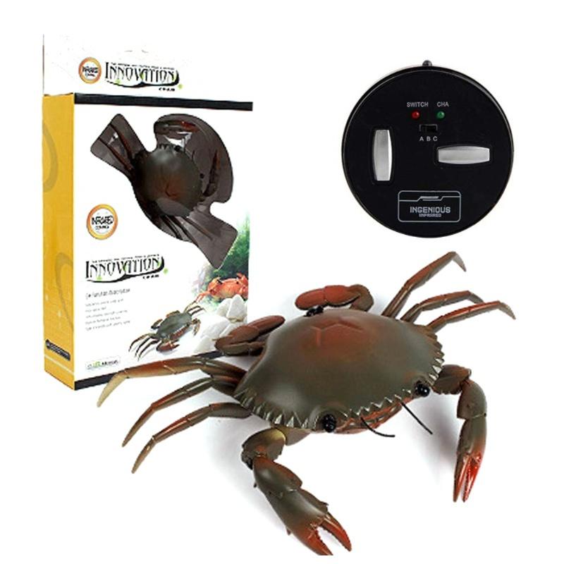 

Electric Crab Toy With Remote Control Simulate Crab Shape RC Toy With Light білий