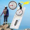 Multifunctional Folding Waterproof Survival Guiding Tool Drawing Compass Map Scale Ruler for Outdoor Hiking Camping