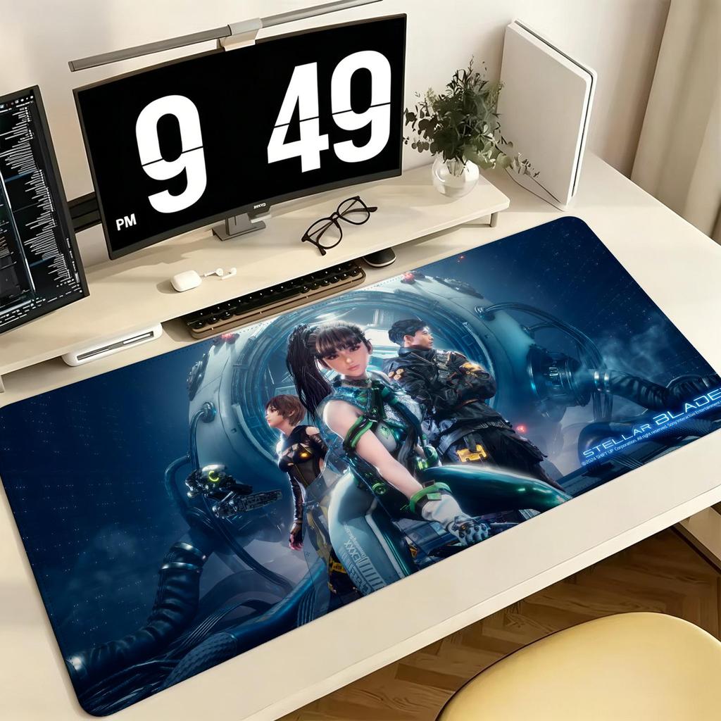 Stellar Blade Pro ESports Xxl Gaming Mousepad Extra Large NonSlip Stitched Edge Keyboard Laptop Desk Mat For Pc Gamer