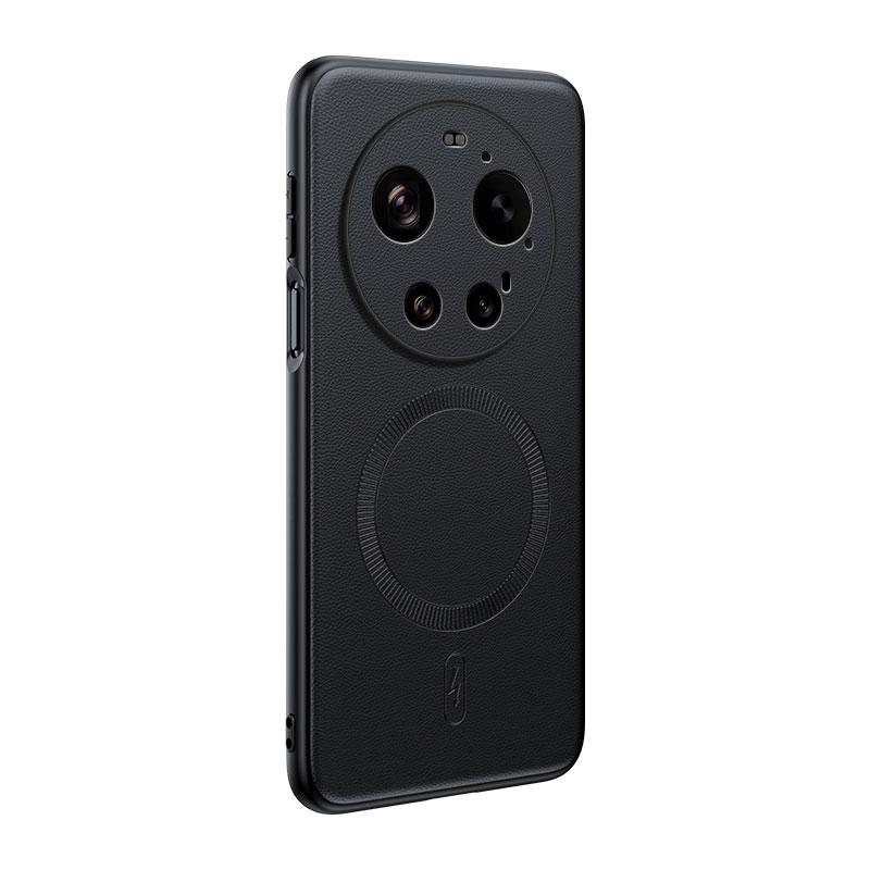 For Xiaomi 17 Ultra Case Magnetic Leather Shield Cover For Xiaomi 17 Ultra Anti-Fingerprint Non-Slip PC+TPU
