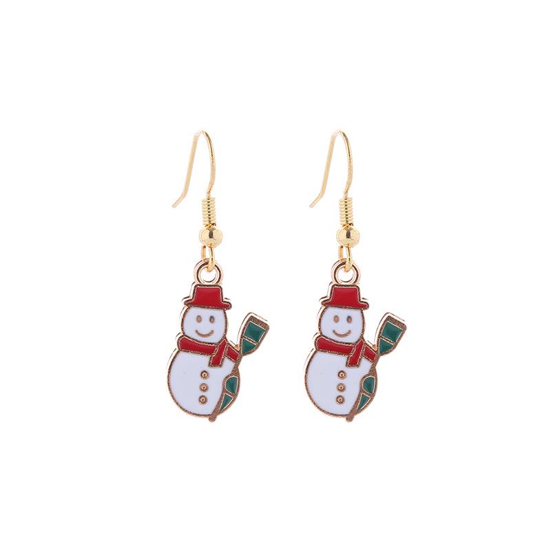 Christmas Earrings: Small Santa, Reindeer, Snowman Studs