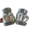 Gloves for Women In Winter Cute Student Warm Cute Rabbit Flap Cover with Fingers and Write Plush Half Fingers Plus Velvet Riding Bike Anti Freeze