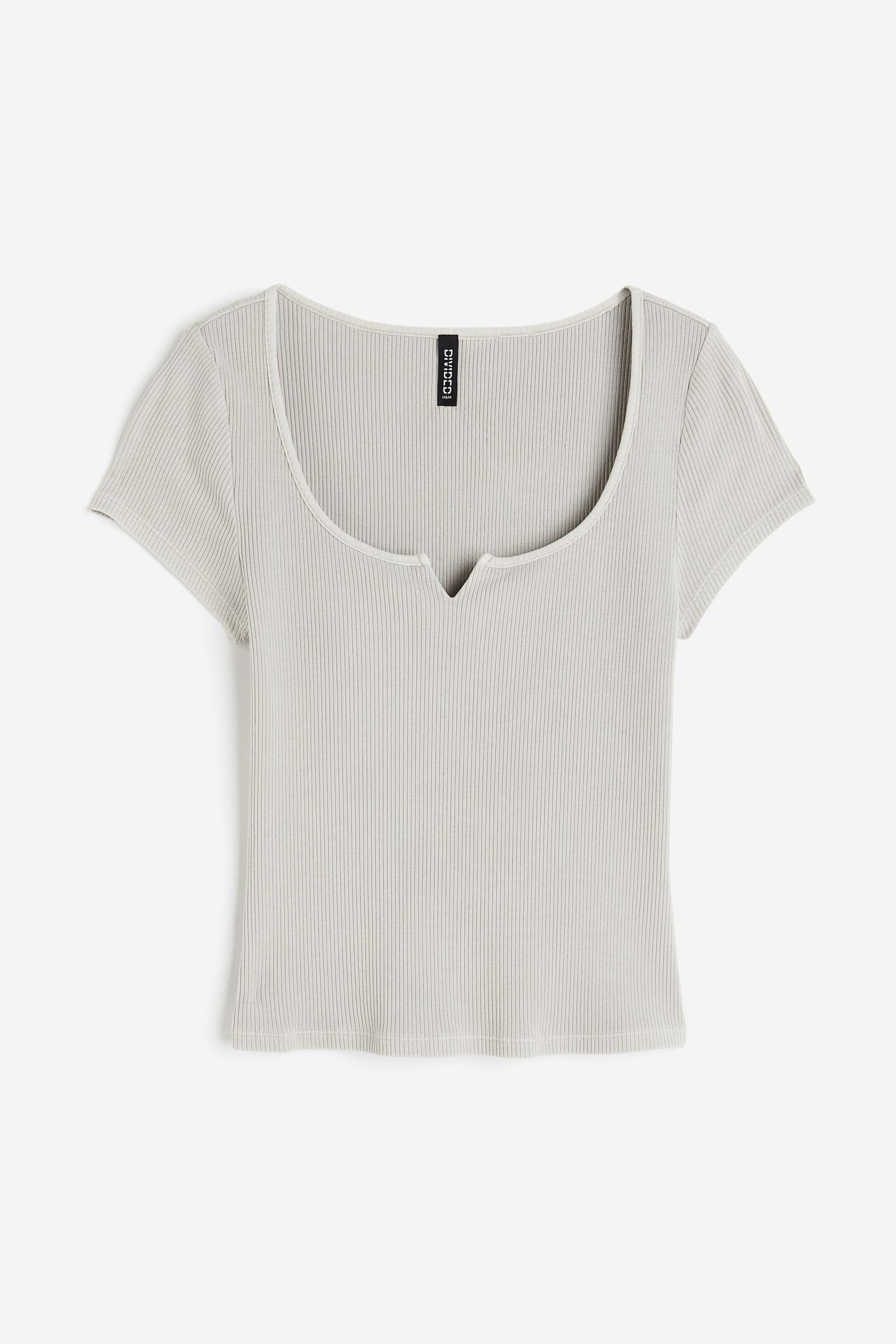 

Washed-look ribbed top