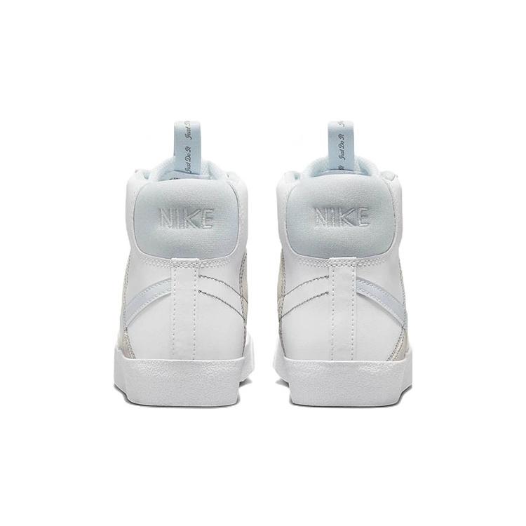 Nike Blazer 77 SE Dance Anti-Slip Wear-Resistant Mid-Top Kids' Skateboarding Shoes White Blue Teenagers DH8640-103