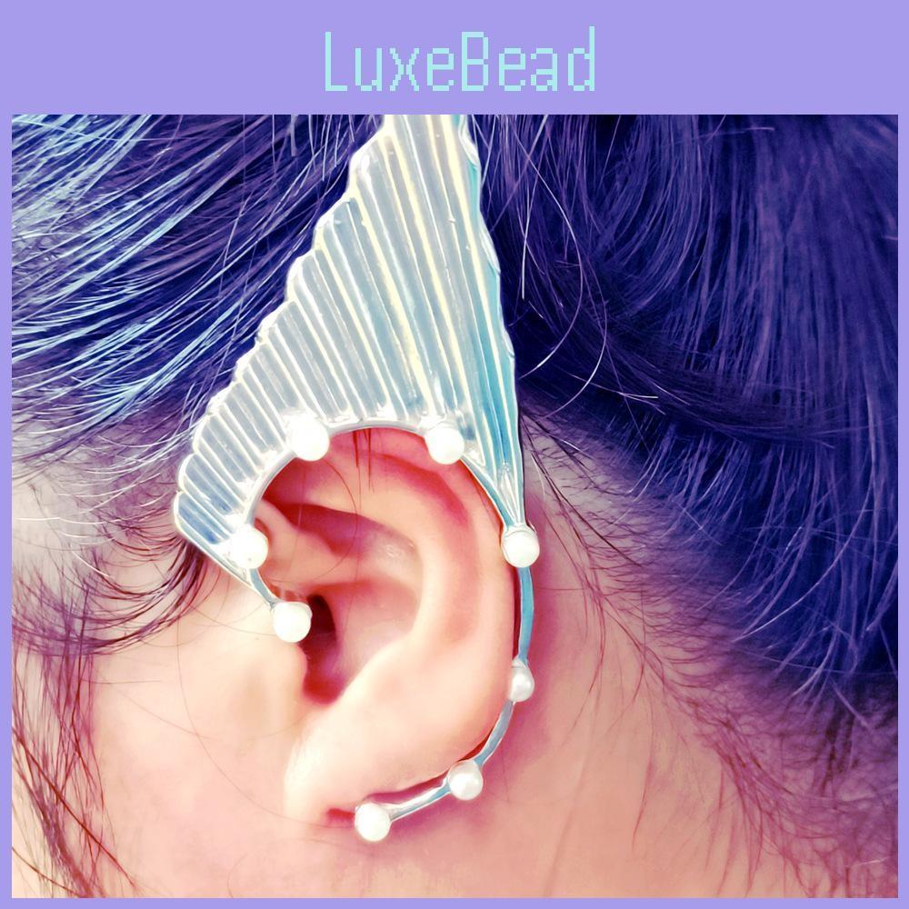 European Fashion Creative Pearl Elf Earrings With Alloy Material For Women