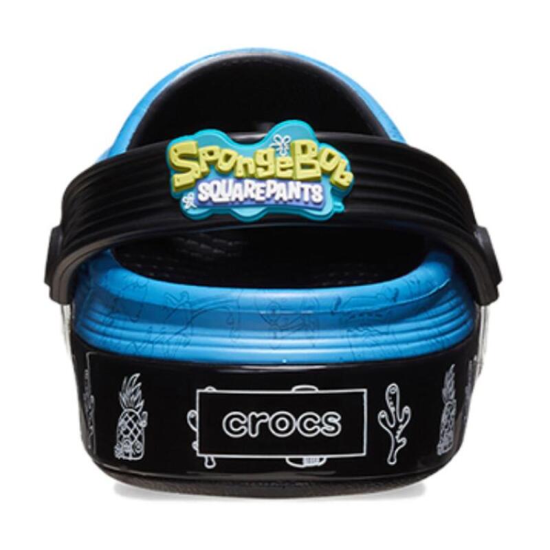 SPONGEBOB SQUAREPANTS SpongeBob SquarePants x Crocs Wrap Flat Children's Sandals Blue & Black Children's Style