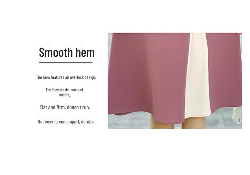 Elegant Summer Dress for Mid-Aged Women: Fashionable & Slimming with Short Sleeves