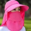 Anti-UV Shawl Mask Hat Face Covering Neck Protection Cap Fisherman Hat Sunshade Shawl Cap  Women