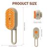 1pc Cat Dog Pet Spray Massage Brush 3 In 1 One Button Steam Spray Folding Rotatable Floating Hair Bath Hair Removal Brush Comb