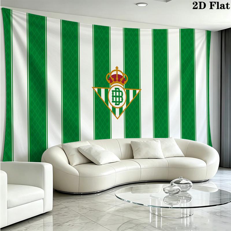 Real Betis Wall Tapestry Aesthetic Wall Hanging Printed Fabric Blanket Decorative Tapestries for Bedroom Living Room Home Decor