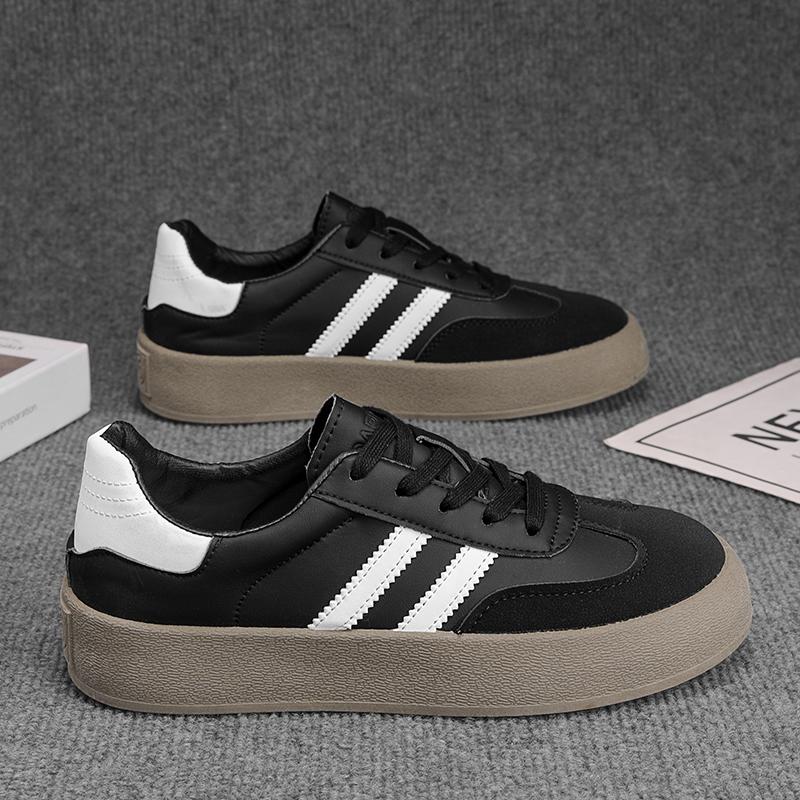 Men's and Women's Casual Outdoor Lace-up Sneakers Designer Round Head Sneakers Sulfur Tennis Light Increase Simple Shoes