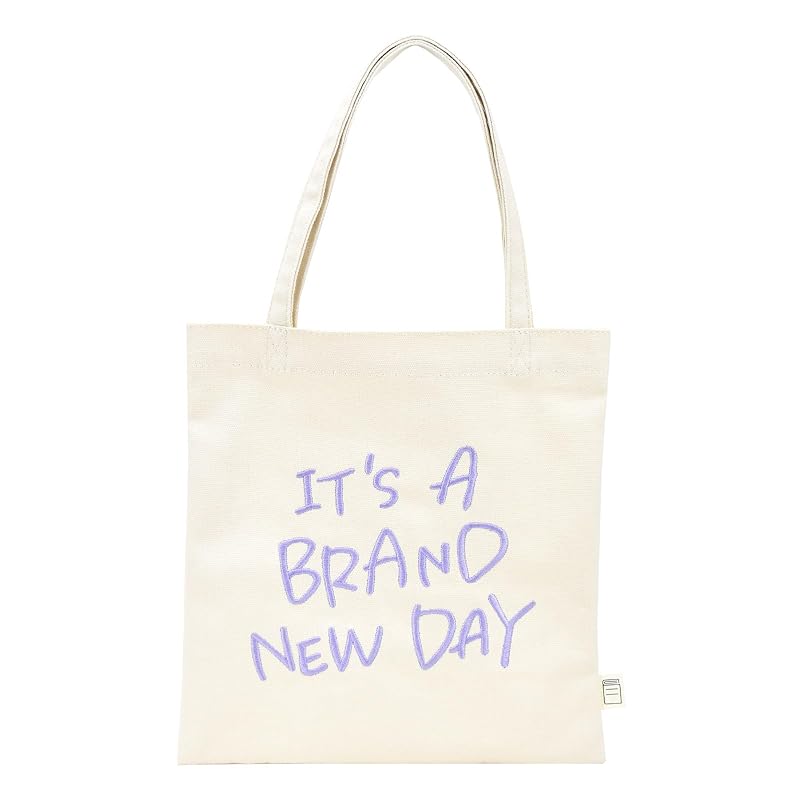 

[Aventura] mini tote bag canvas canvas embroidery mini bag with key hook paperback storage ladies girls commute Commuting to school trip Going out