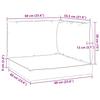 3 Piece Pallet Cushions Black Oxford Fabric