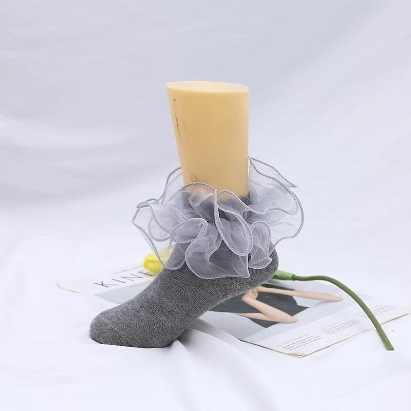Ins Fashion Children's Dance Socks Princess Girls Frilly Sock Soft Infant Baby Socken Ruffle Socks For Kids School High Quality