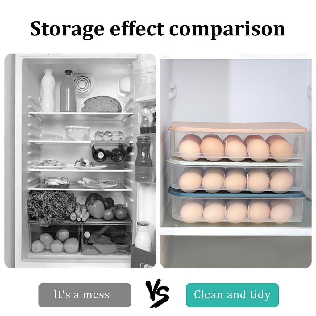 20 Compartment Refrigerator Eggs Box Fresh-Keeping Storage Box Eggs Rack
