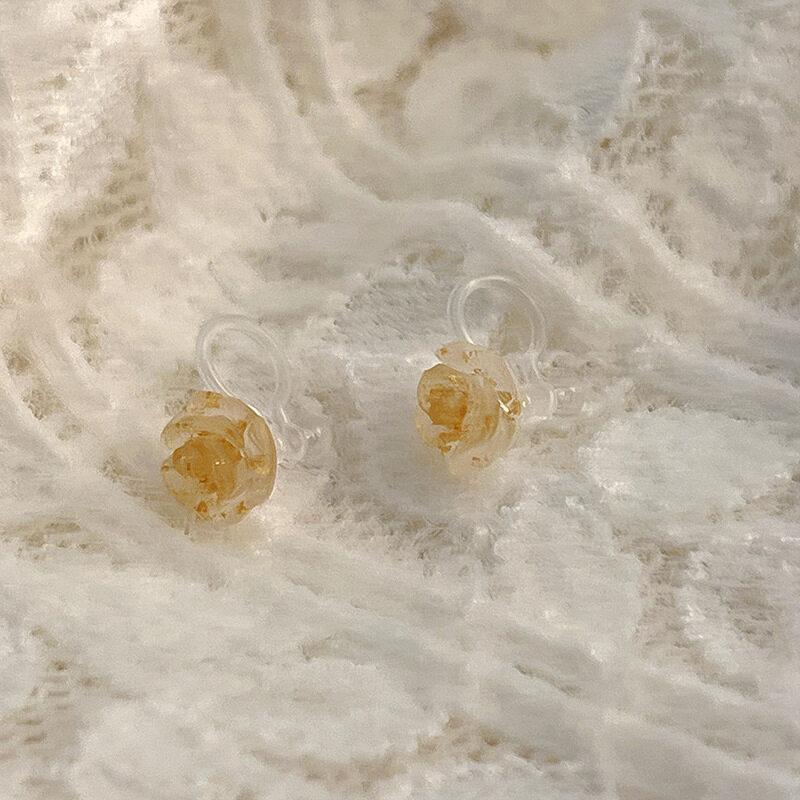 2PCS Acrylic Flower Stud Earring Fashion Women Shiny Colorful Screw Stud Earrings Stainless Steel Cartilage Helix Ear Piercing Jewelry Accessories