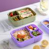 Lunch Box with Compartments and Tableware Leak Proof Food Storage Box for Office Workers Picnic Lunch Box Microwave Oven Heating