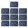 10Pcs Hot Stamping Envelope Golden Border Blanks V-Flap Design Envelope Greeting Cards Invitations Notes Envelopes